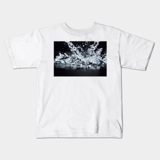 Splashing water abstract design Kids T-Shirt